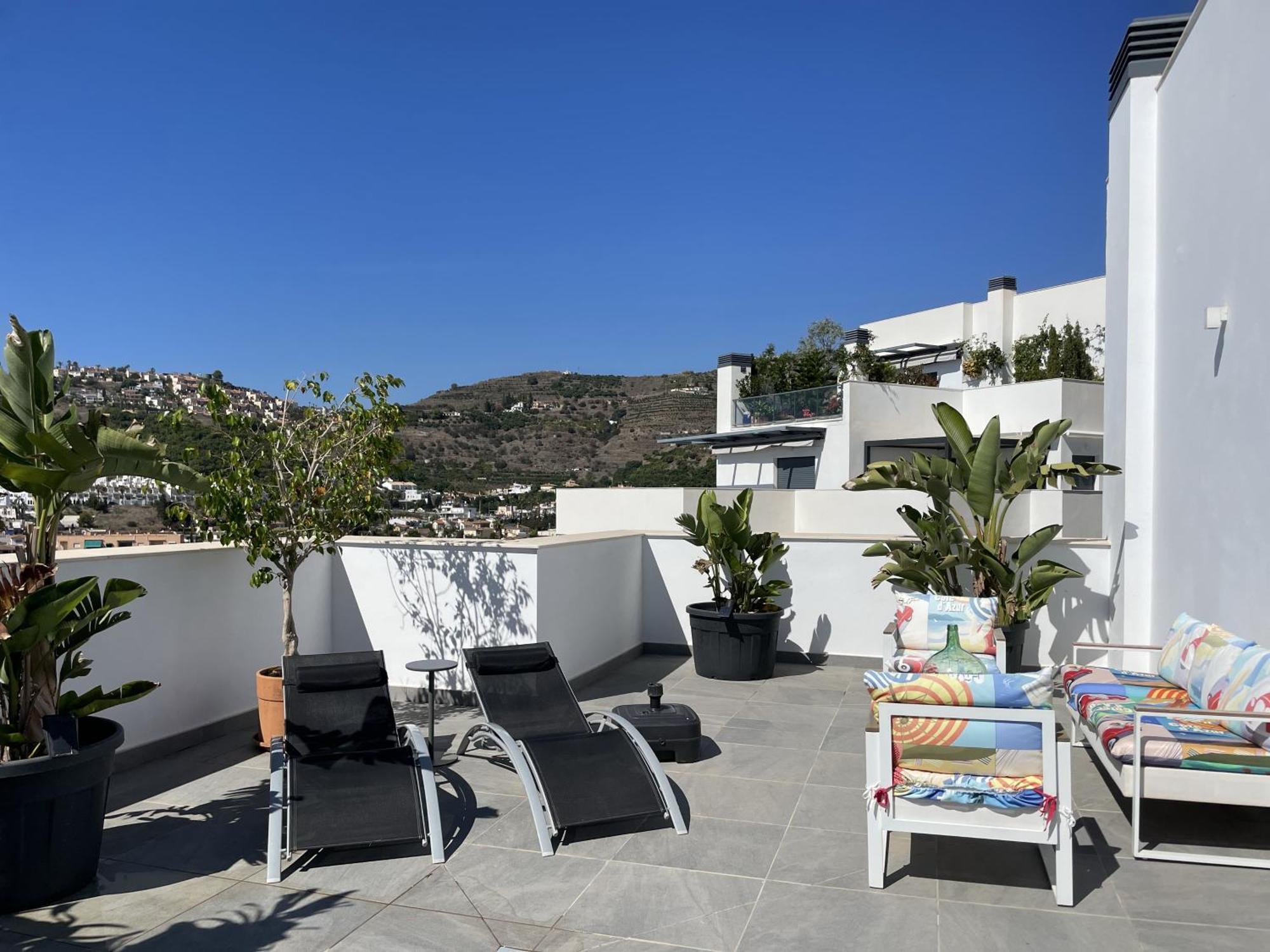Sunny Penthouse Beach Apartment With Panoramic Views Almunecar Exterior foto